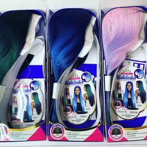 Equal Delux Lace front Watercolor Wig AzureBlue